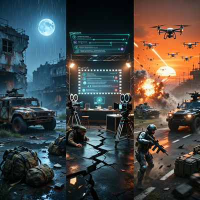 Столкновение игровых миров: хардкорный шутер Escape from Tarkov, интерактивный фильм Dispatch и блокбастер Call of Duty в драматичном визуальном противостоянии на Steam-чартах.