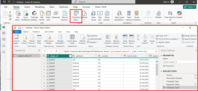 Power BI: Power Query